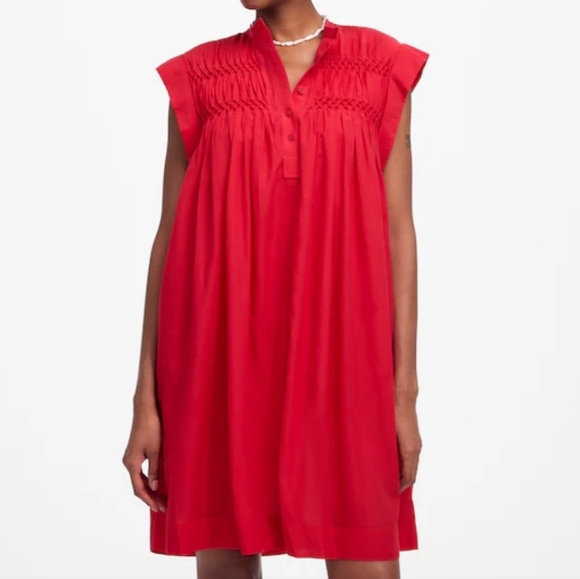 Madewell Dresses & Skirts - Madewell Embroidered Pleated Mini Dress